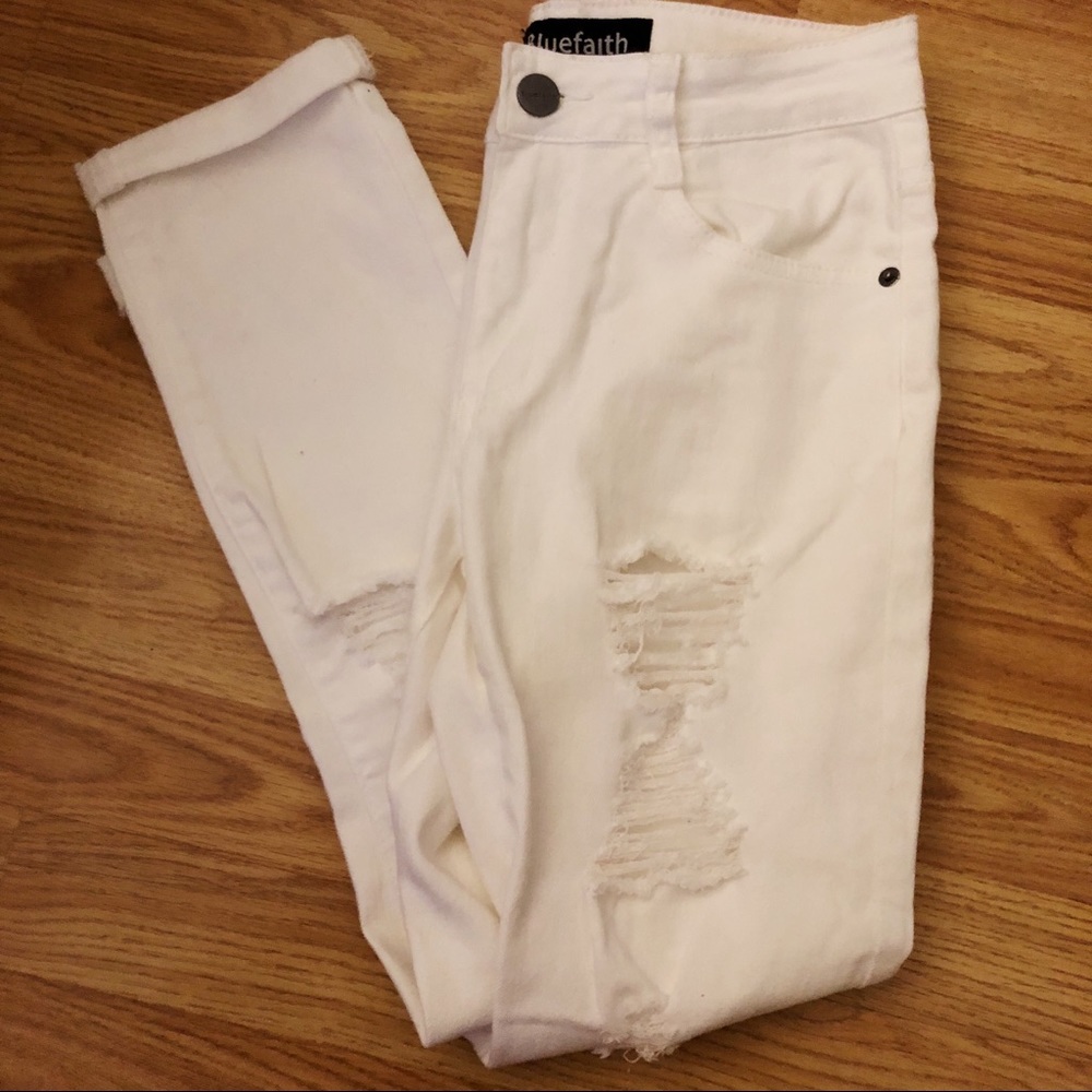 White Denim ripped Jeans